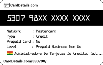 Card Details: 530798