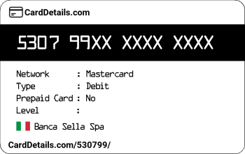 Card Details: 530799