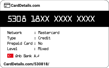 Card Details: 530818