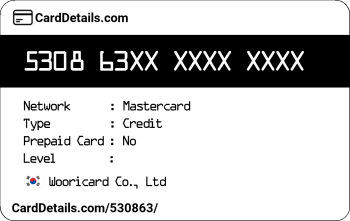 Card Details: 530863