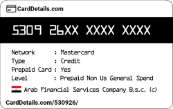 Card Details: 530926