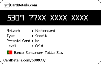 Card Details: 530977