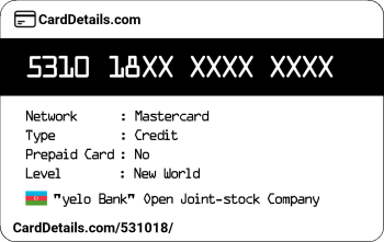 Card Details: 531018