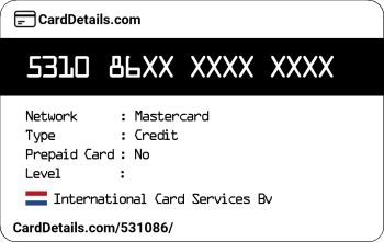 Card Details: 531086