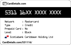 Card Details: 531116