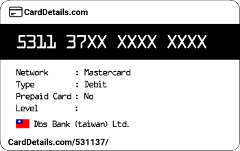 Card Details: 531137