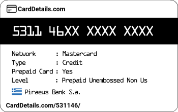 Card Details: 531146