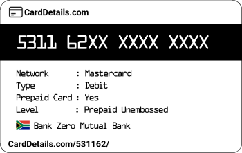 Card Details: 531162