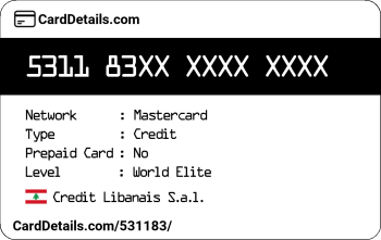 Card Details: 531183