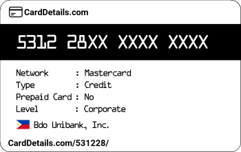 Card Details: 531228