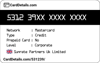 Card Details: 531239