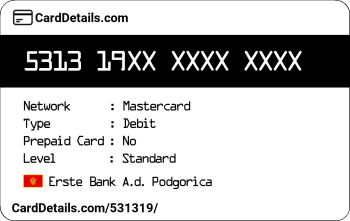 Card Details: 531319