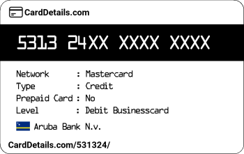 Card Details: 531324