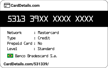 Card Details: 531339