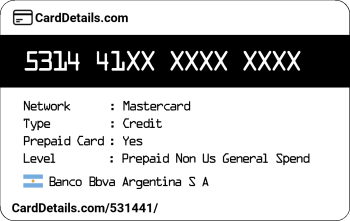 Card Details: 531441