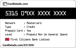 Card Details: 531509