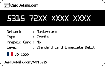 Card Details: 531572