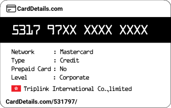 Card Details: 531797