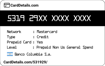 Card Details: 531929