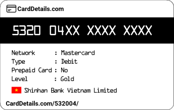 Card Details: 532004