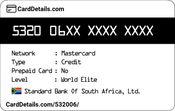 Card Details: 532006