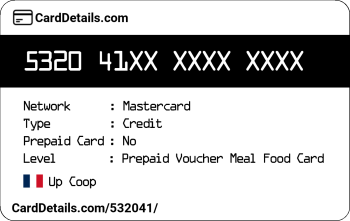 Card Details: 532041