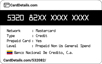 Card Details: 532082