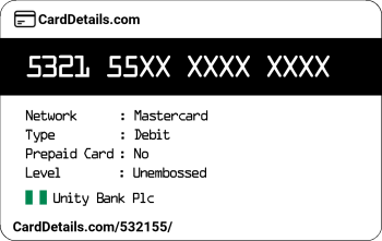 Card Details: 532155