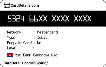 Card Details: 532466