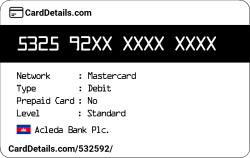 Card Details: 532592