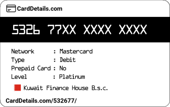 Card Details: 532677