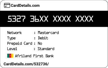 Card Details: 532736