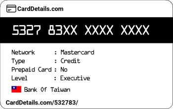Card Details: 532783