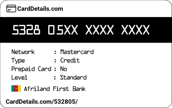 Card Details: 532805