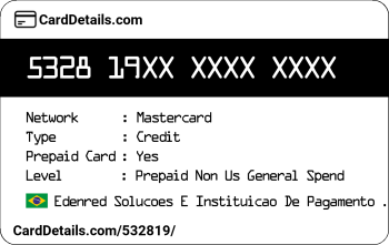 Card Details: 532819