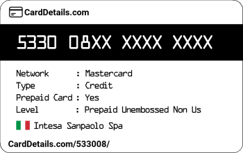 Card Details: 533008