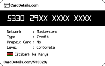 Card Details: 533029