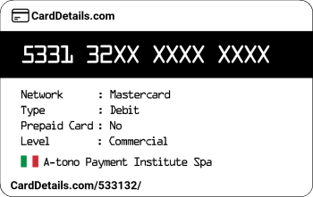 Card Details: 533132