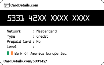 Card Details: 533142