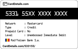 Card Details: 533155