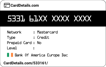 Card Details: 533161