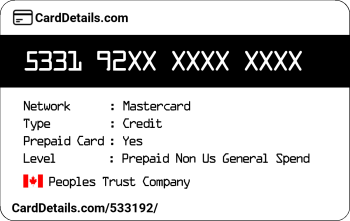 Card Details: 533192