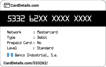 Card Details: 533262