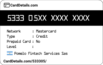 Card Details: 533305