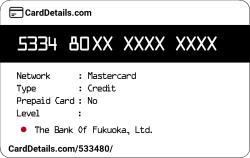 Card Details: 533480