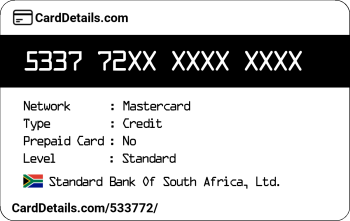 Card Details: 533772