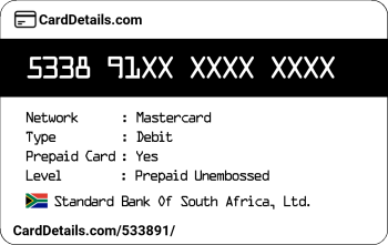 Card Details: 533891