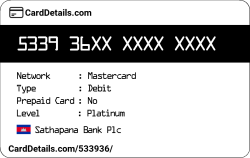 Card Details: 533936