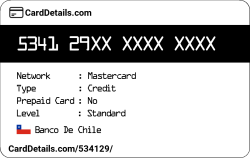 Card Details: 534129