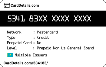 Card Details: 534183